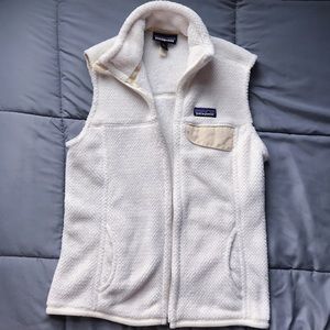 Patagonia White Polartec Vest